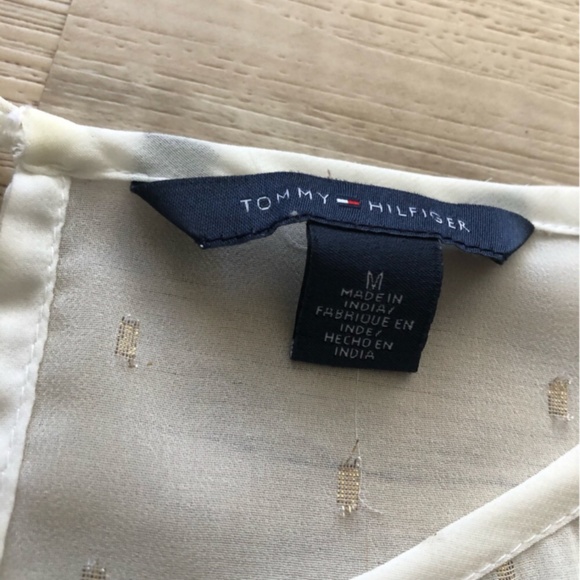 Tommy Hilfiger White Boxy Blouse with Relaxed Fit - Picture 3 of 7